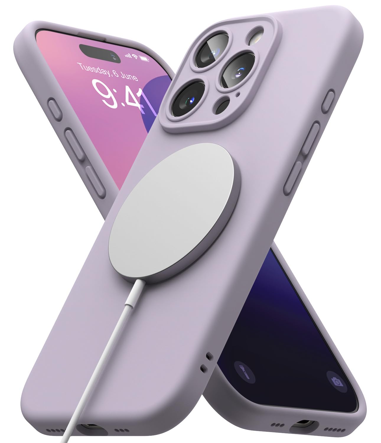 Ringke Silikon-Hülle Mit Magnetring Für IPhone 16 (6,1 Zoll, 2025) – MagSafe-kompatibel, Weiche Anti-Kratz-Beschichtung, Slim & Leicht In Stone-Farbe