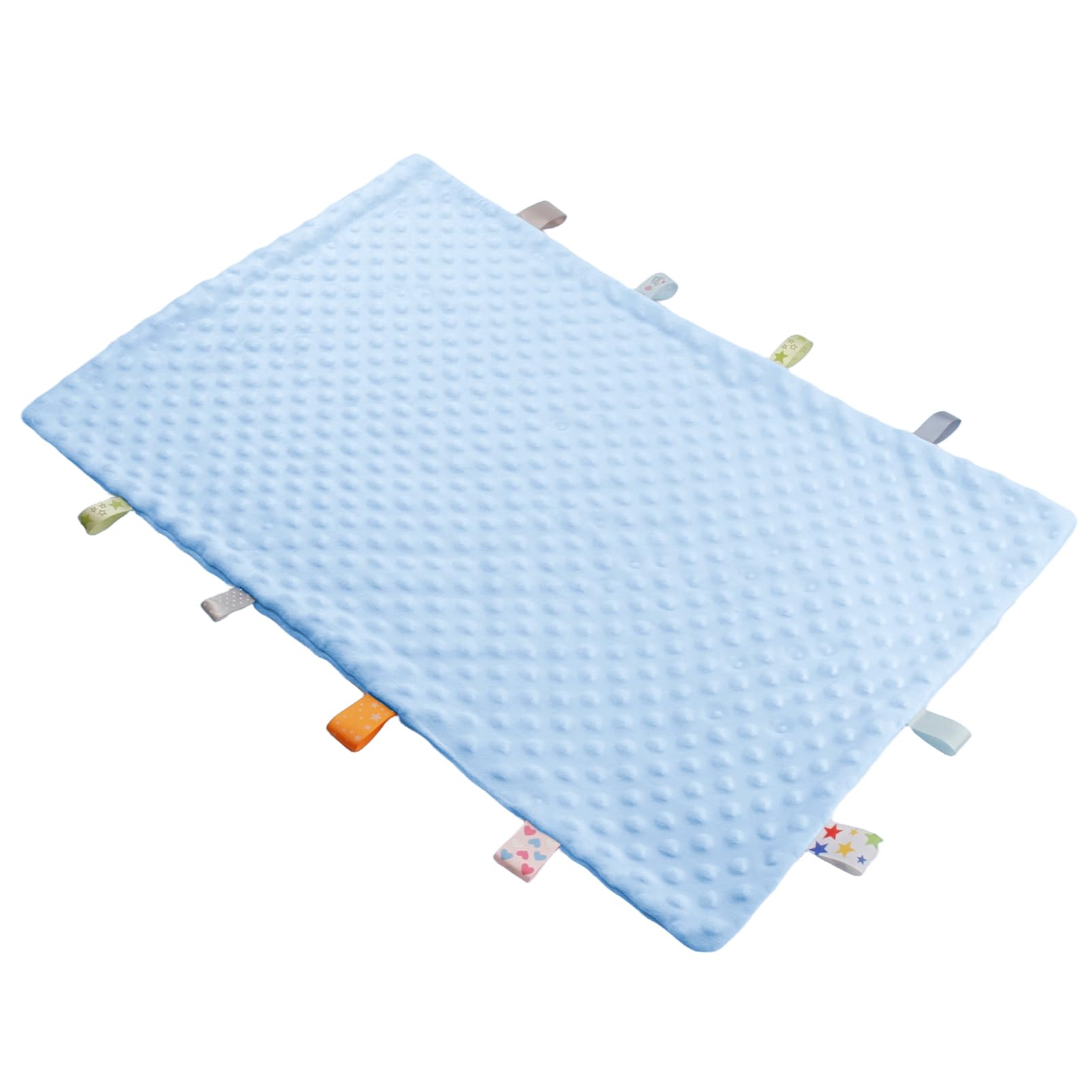 HNYG Fidget Blanket for Adults with Dementia, Sensory Blanket Mat for Alzheimers Patients, Dementia Activites for Senior, Gift for Dementia Patients,Sensory Toys for Autism (Light Blue)