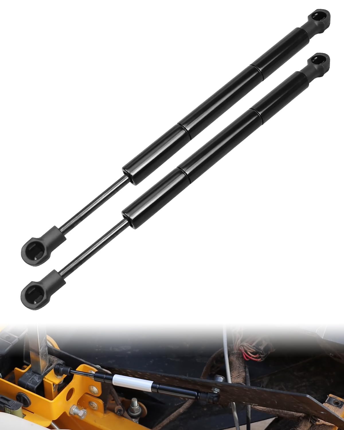 Steering Control Dampers Fit for Hustler Raptor FasTrak SD FasTrak SDX Raptor XDX Raptor XL Raptor Flip-Up BigDog Mower Models, Shock Absorber Replace 603983 P10117 P7124, 2 Pack