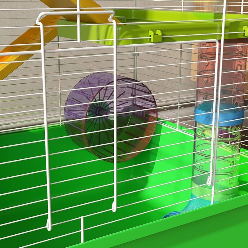 PawHut Hamster Cage Instruction Manual - Manually Securing Hamster Cages