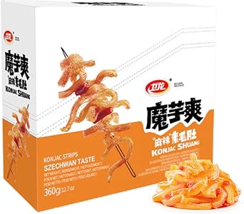 Weilong Konjac Strips- 3 Flavor Hot Spicy/Numb and spicy/Sour & Hot Numb and spicy