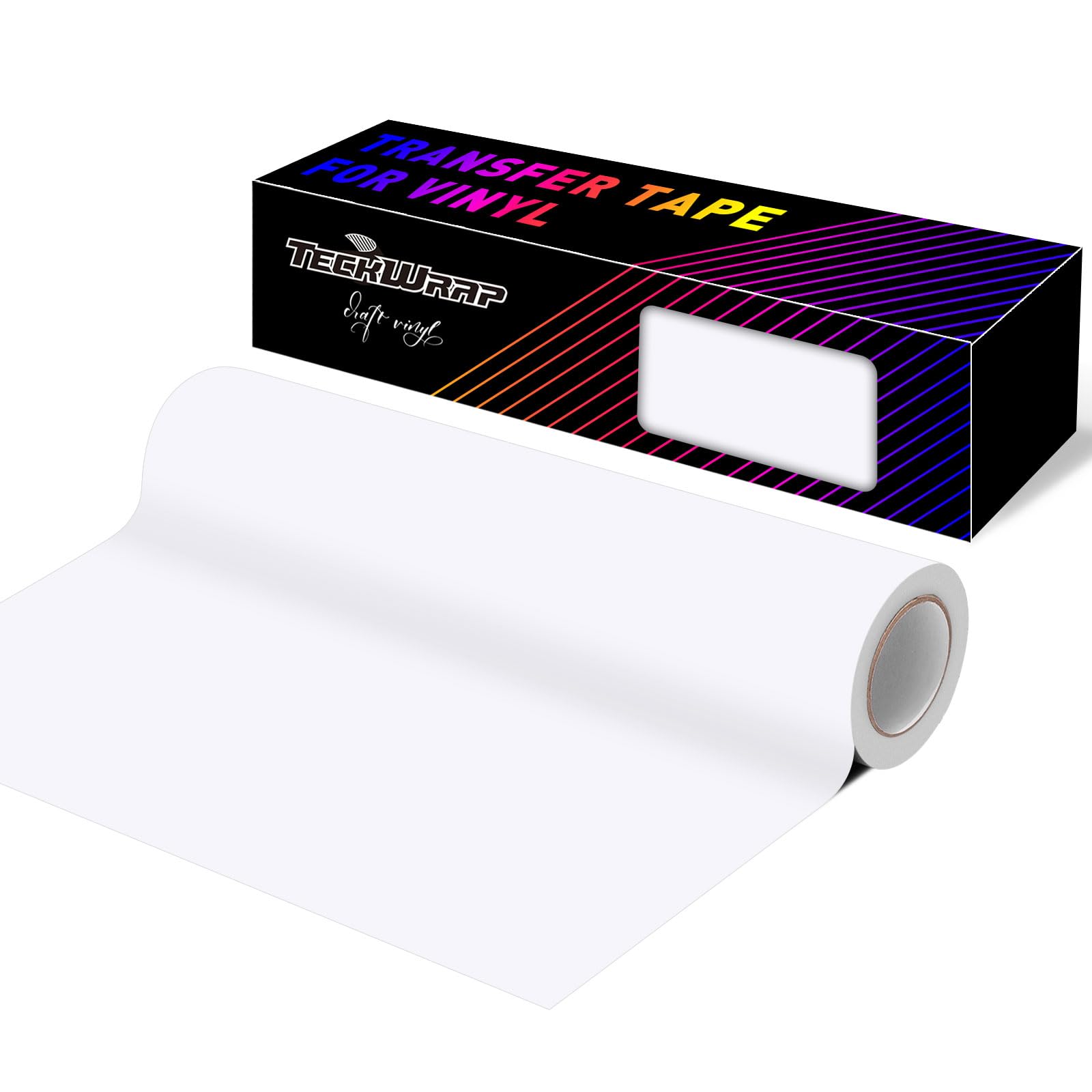 Amazon.com: TECKWRAP Clear Vinyl Transfer Paper Tape Roll - 12