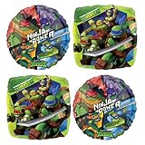 Teenage Mutant Ninja Turtle Balloons - Set Of 4 Balloon Decorations For A TMNT Birthday Party...
