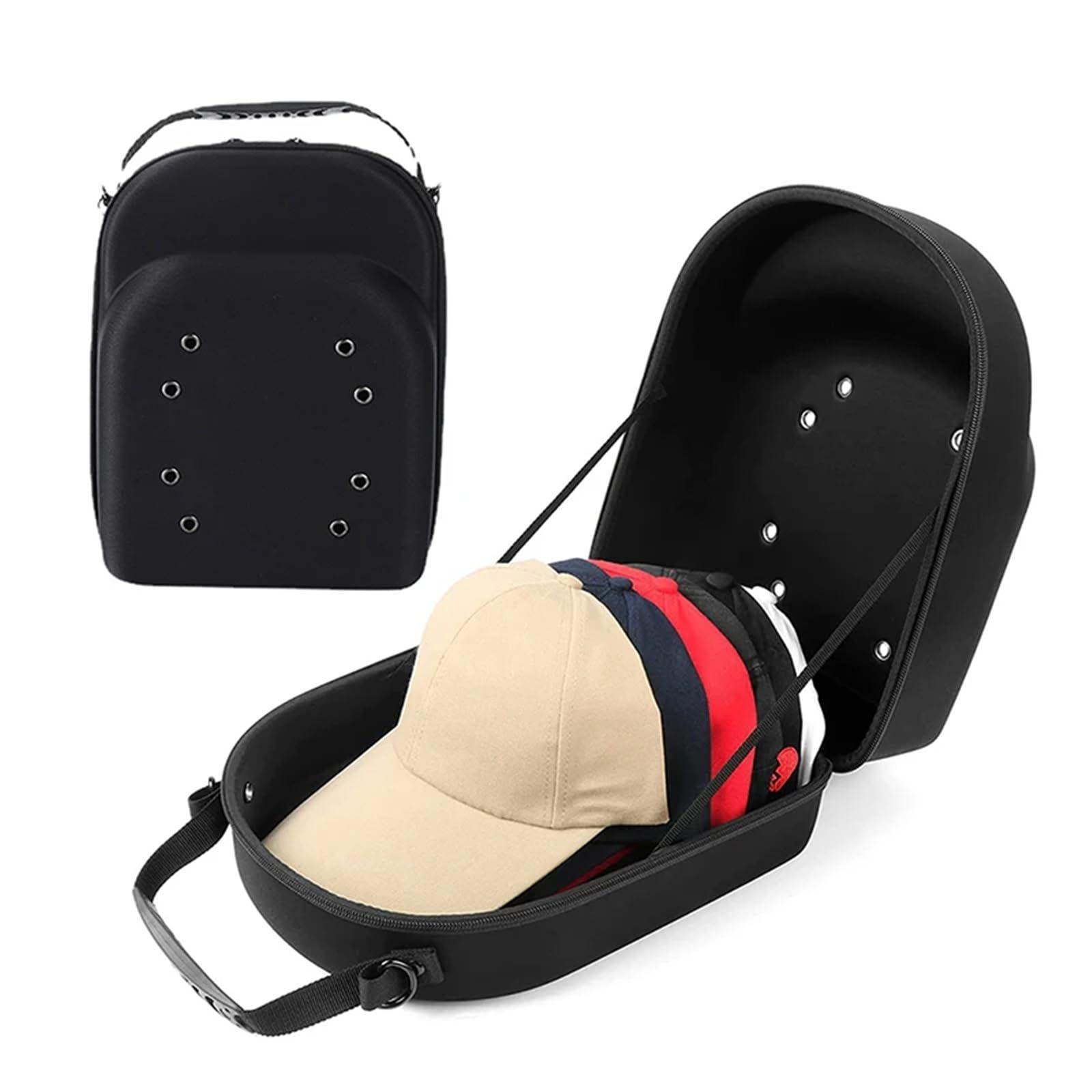 Caja de almacenamiento for sombreros, gorra béisbol, bolsa viaje, Estuche De Viaje for, caja, exhibición, bolso for Para Sombrero(L)