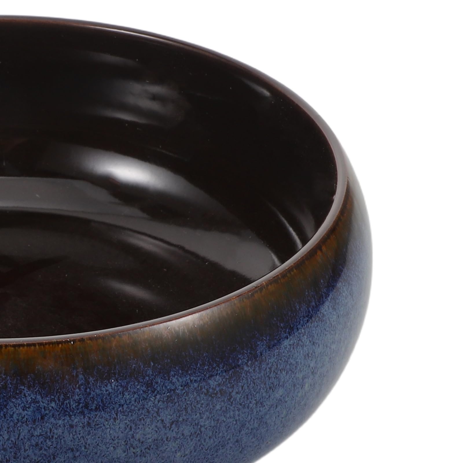 TOYANDONA Doniczka Lotus Bowl: Okrągła ceramiczna doniczka hydroponiczna z motywem lilii wodnej do salonu, biura i wnętrz