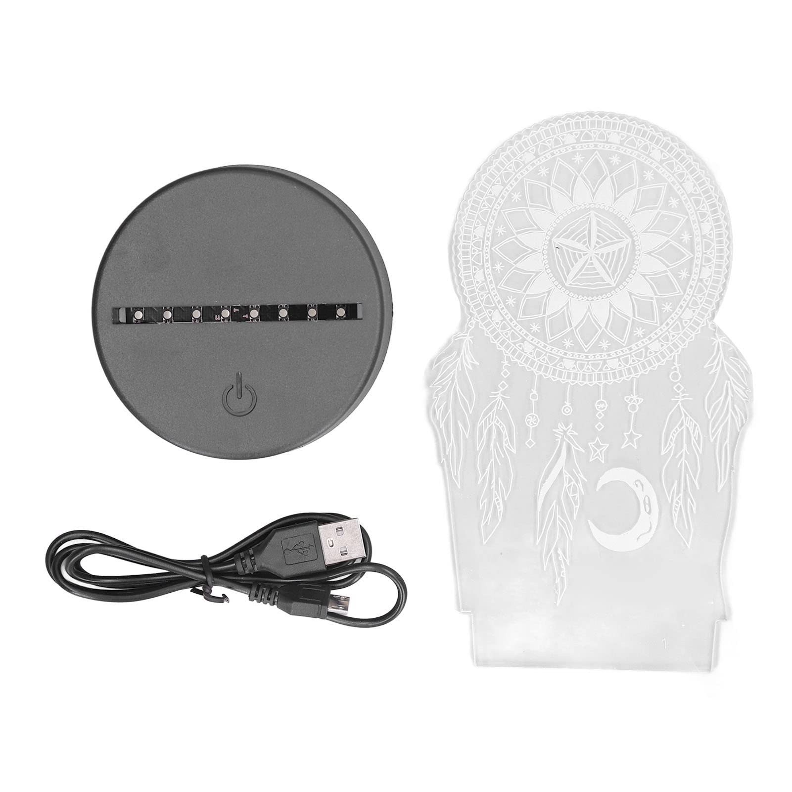 Illusione Ottica Luce Notturna 7 Colori Dimmerabile Lampade
