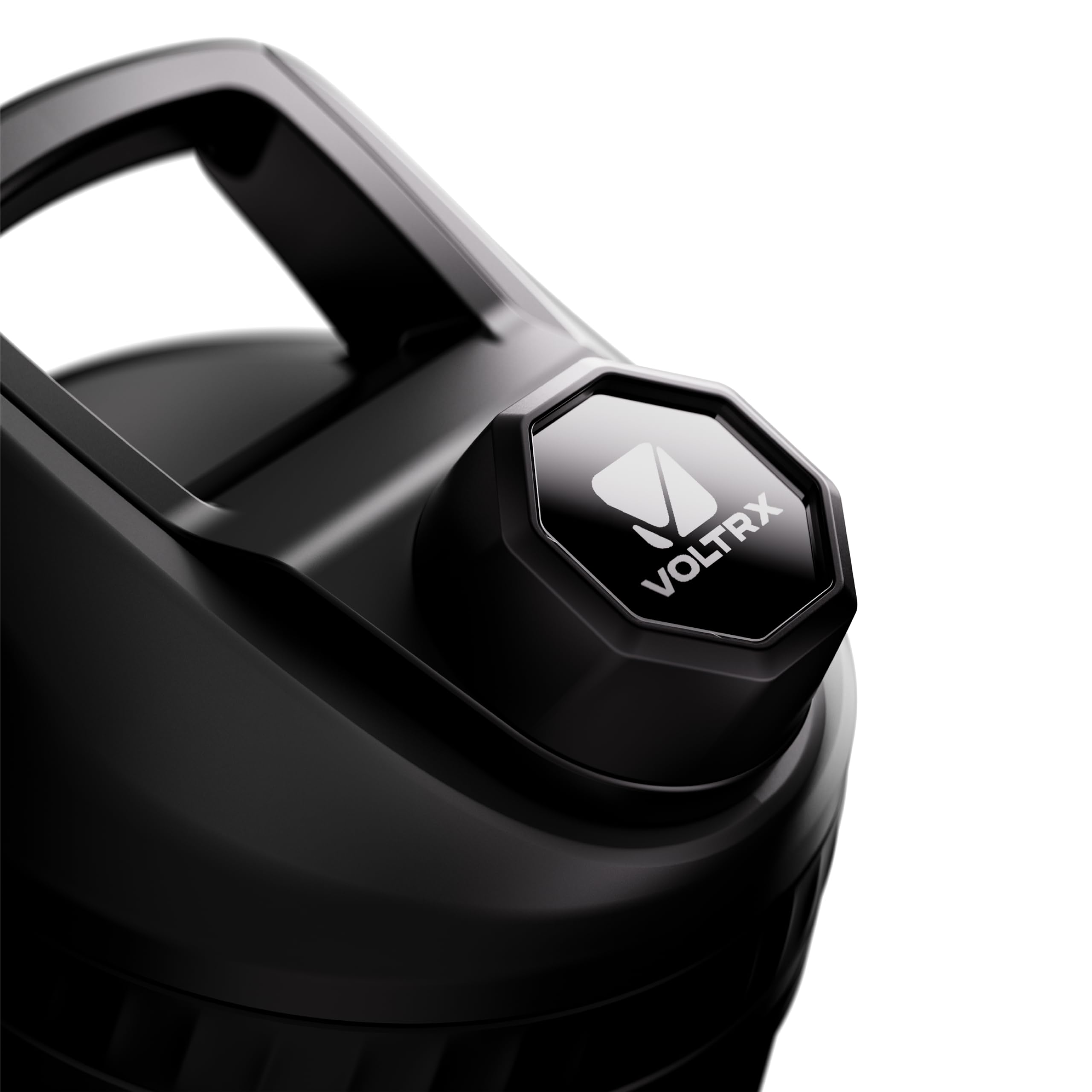 VOLTRX ChillMix Shaker Bottle Insulated Stainless Steel - USB C Rechargeable Electric Protein Shake Mixer, Shaker Cups for Protein Shakes and Meal Replacement, Chrome Steel, 16 oz