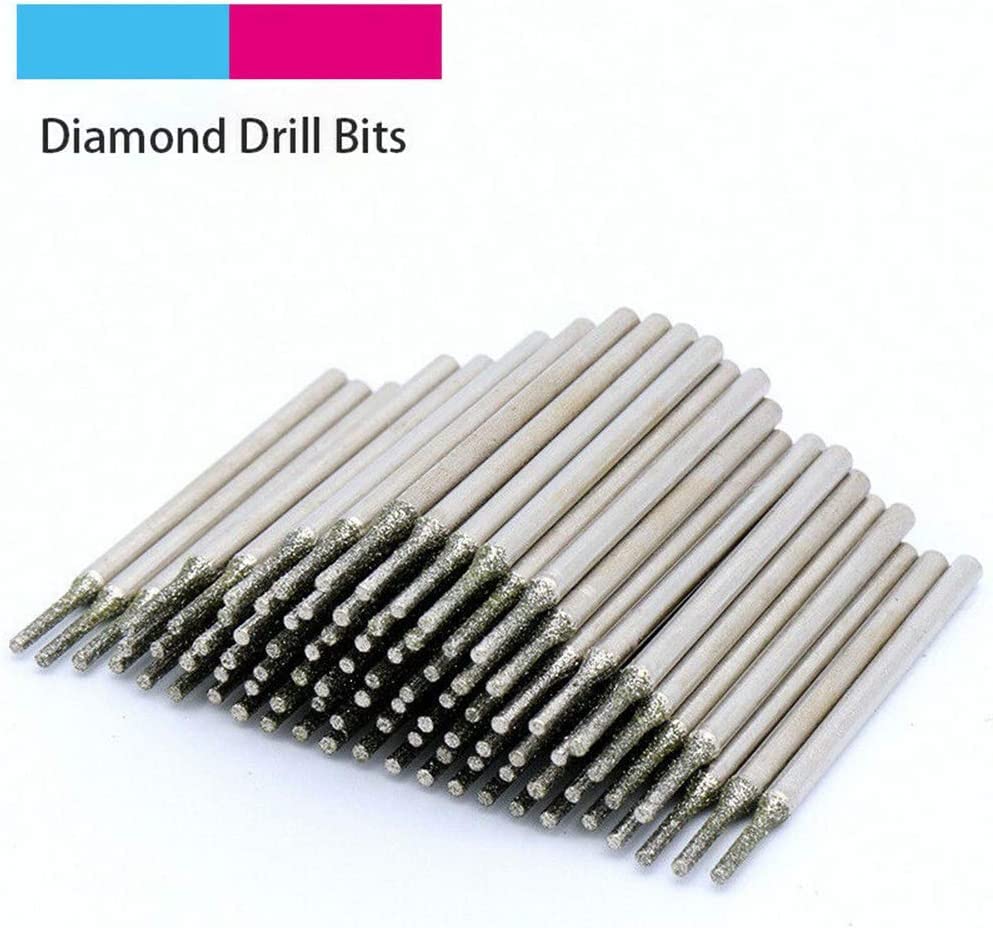 Juego de 10 brocas diamantadas para vidrio 0.6 mm miniatura 6