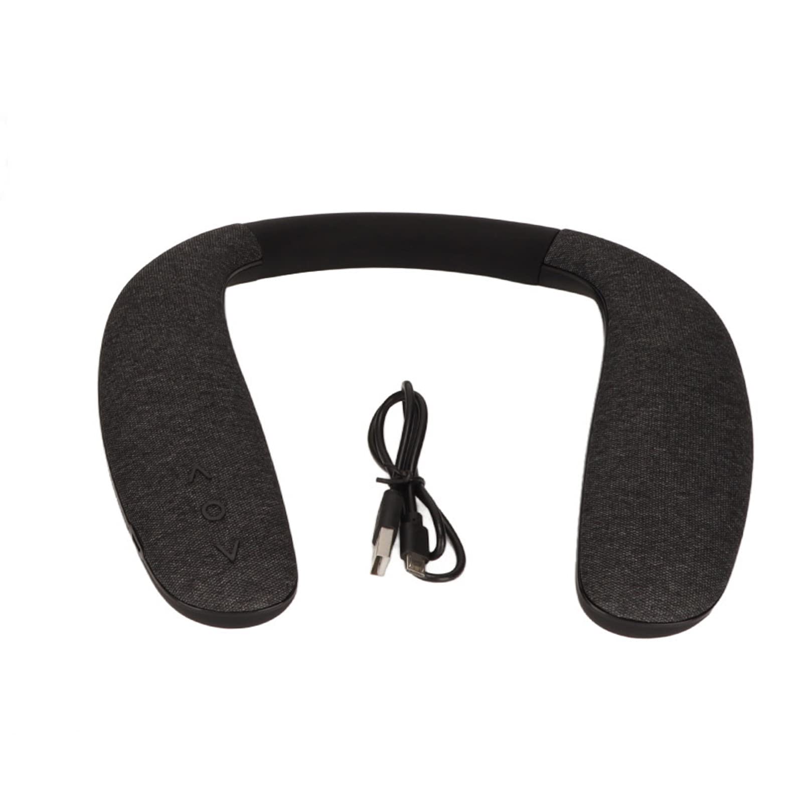 Altoparlante Wireless con Archetto da Collo, Altoparlante Stereo Indossabile a Mani Libere per Viaggi Sportivi, Portatile da Corsa, (BLACK)