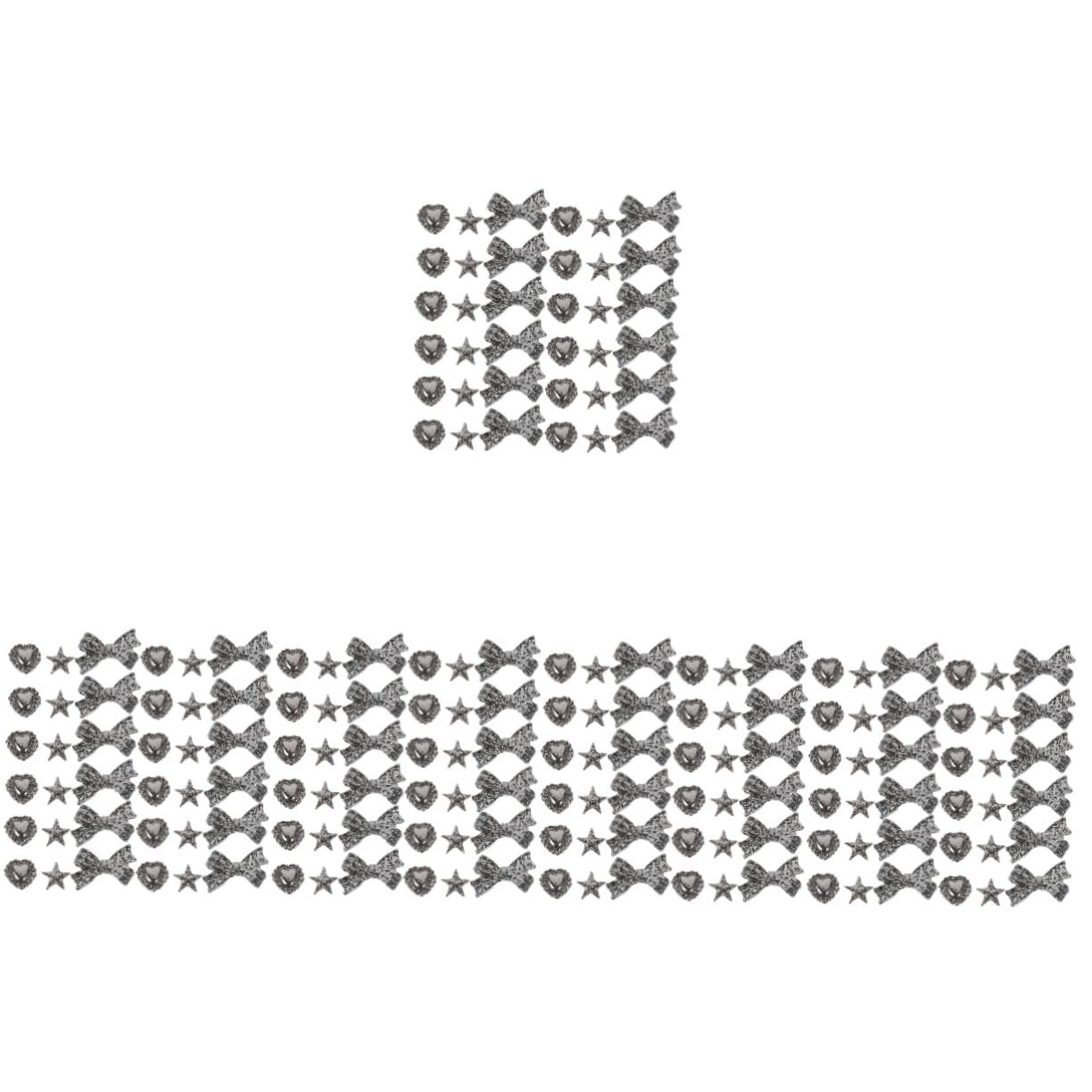VALICLUD 5 Set Accessori Per Unghie Manicure Unghia Kit Unghie Fabbricazione Disegno Delle Unghie Dito Decorazione Delle Unghie Forniture Per Unghie Lega Silver 30 Pezzi * 5