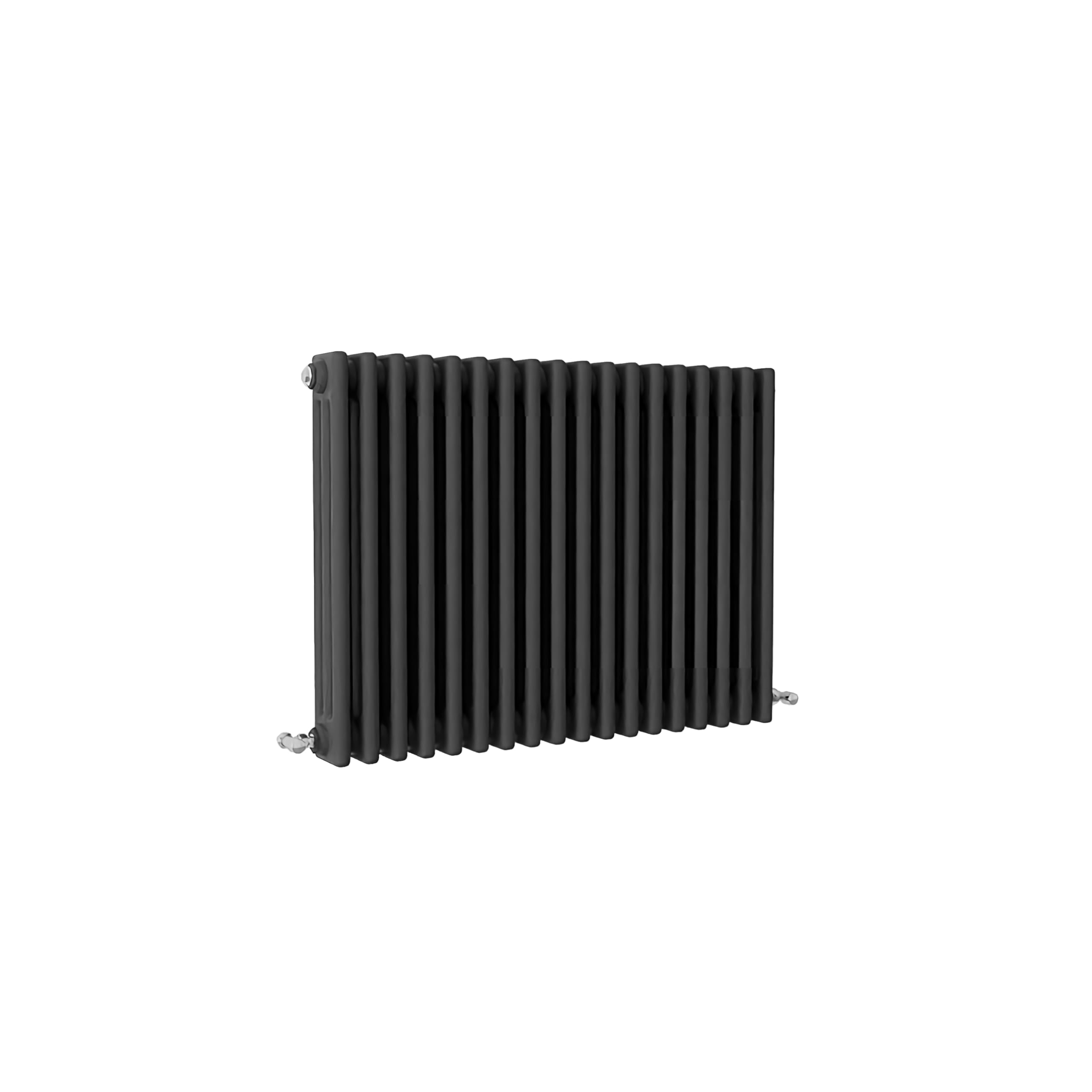 SLINE SANITARY Traditional 3 Column Cast Iron Style Radiator Horizontal Anthracite 600x830mm