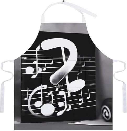 Miniatura 7 de MUSM Delantal para adultos 27.6 x 31.5 pulgadas, delantales de poliéster resistentes con dos bolsillos grandes, delantal de cocina impermeable