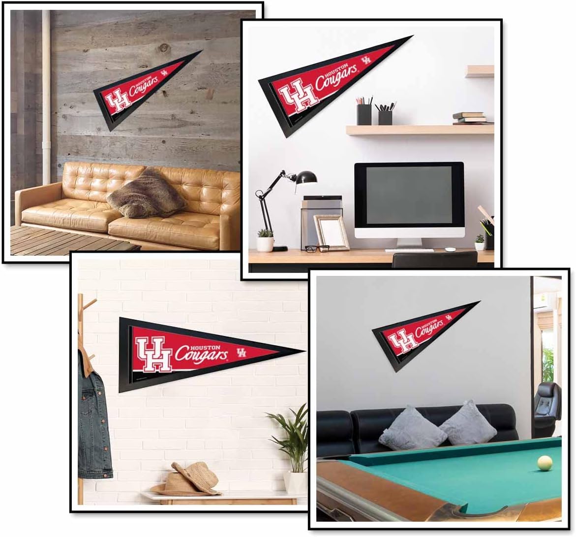College Flags & Banners Co. Houston Cougars and Wood Pennant Frame