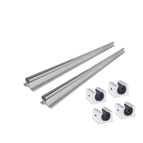 Miniatura 4 de CNC Parts - 2 rieles lineales SBR16-47.244 in + 4 bloques de rodamientos tipo cuadrado deslizante SBR16UU, guía lineal de 0.630 in de longitud 47.2