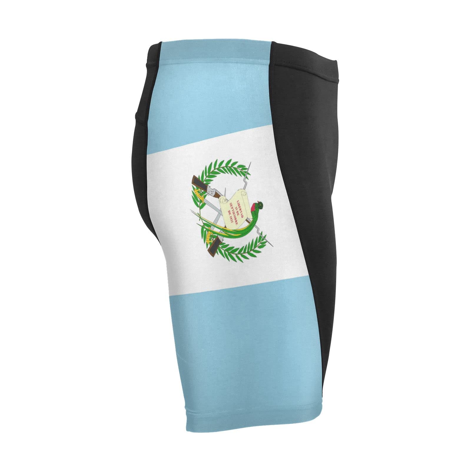 Guatemala Flag Men's Bike Shorts Padded Cycling Bicycle Biking Shorts Tight Multicolor