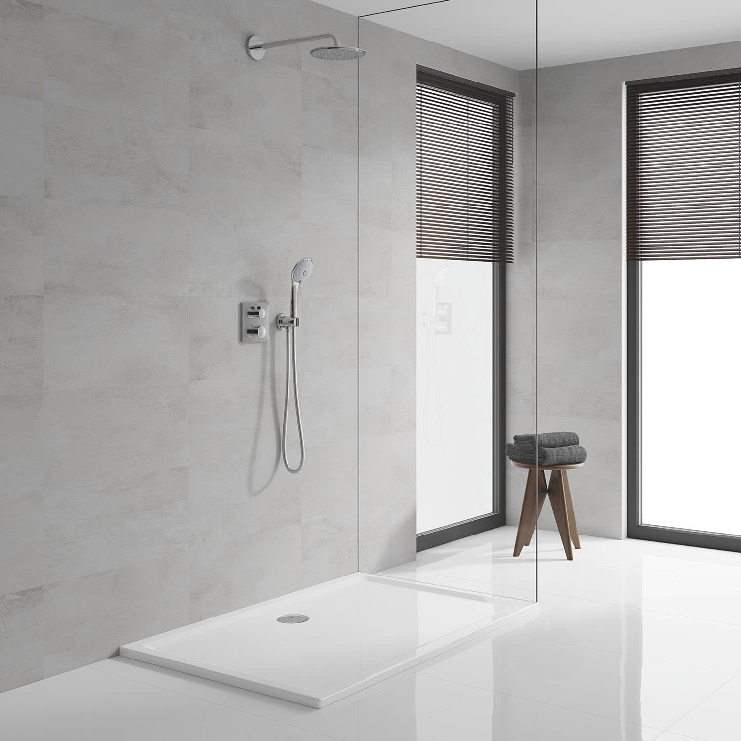 Grohe 34734000 Shower System Flush-Mounted with Rainshower