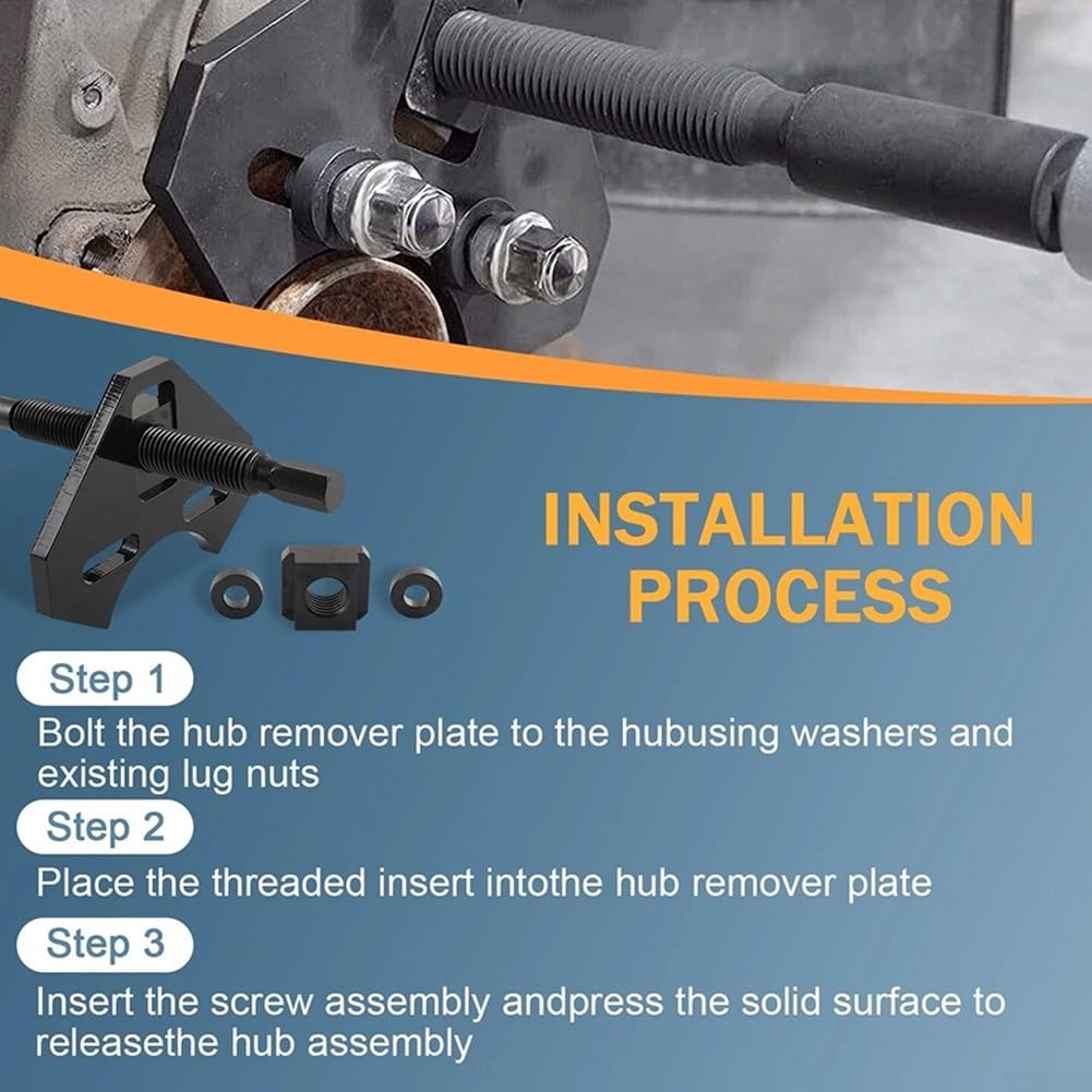 Kit d'extraction de moyeux de roue 40100 en acier au carbone robuste