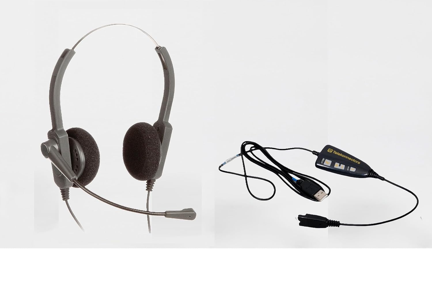 GPBNC Yoke Cable Professional Communication Detachable Headset with Type A USB Detachable Adaptor