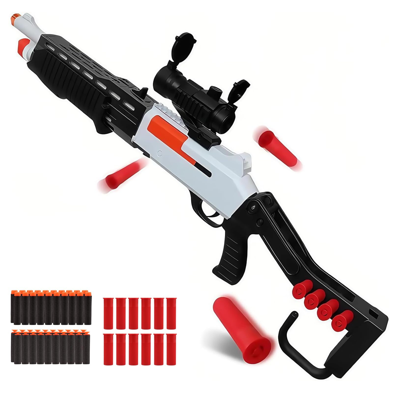 ZHENDUO BLASTER 30 inch Foam Blaster with Double Barrel Soft