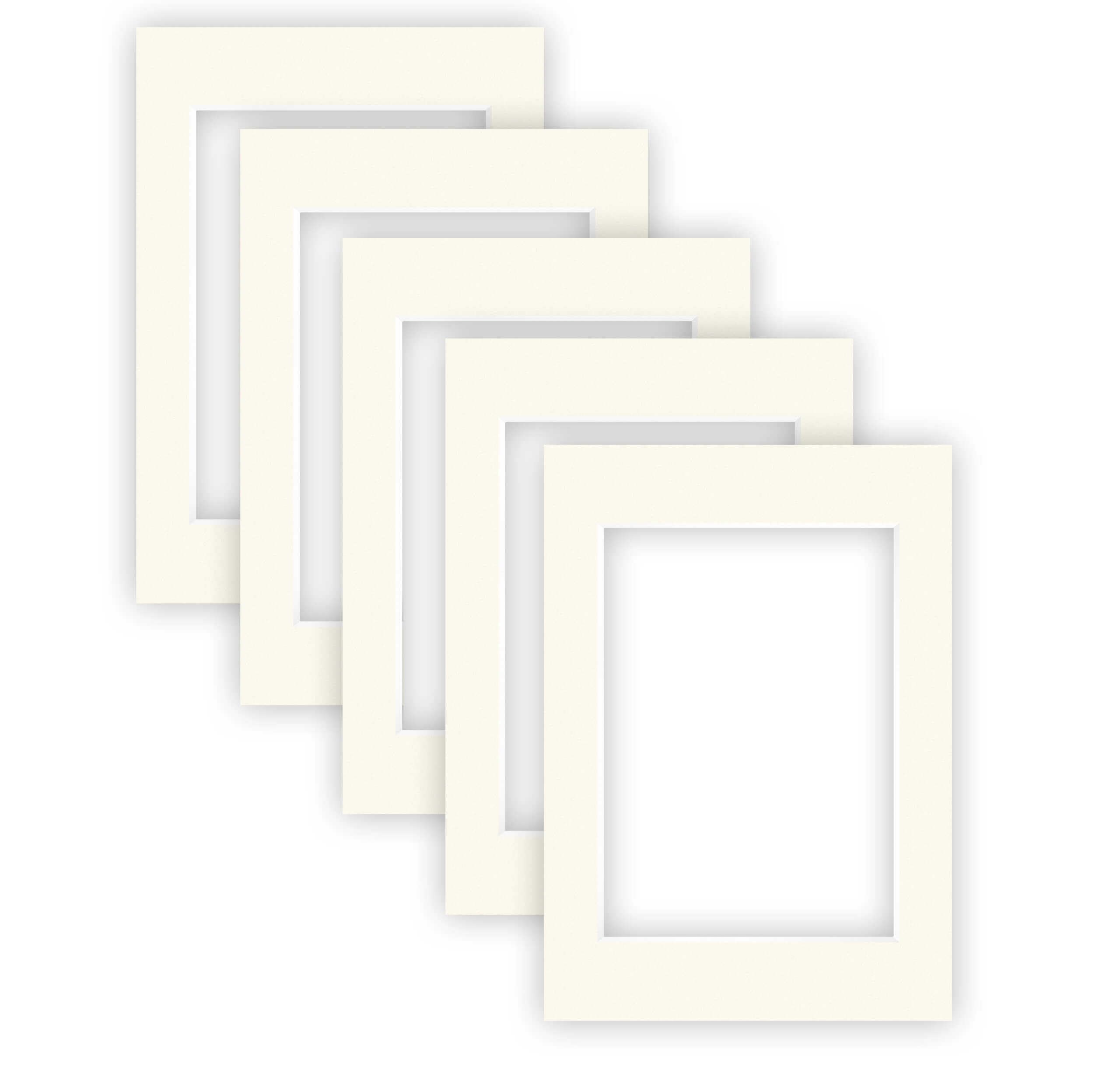 Nielsen Ivory White Smooth Conservation Picture Mounts - Ivory White A3, 29.7X42cm - Fits A4, 21X29.7cm Photo (Pack Of 5) - Acid-Free, Ph Neutral And Protective, Smooth Surface