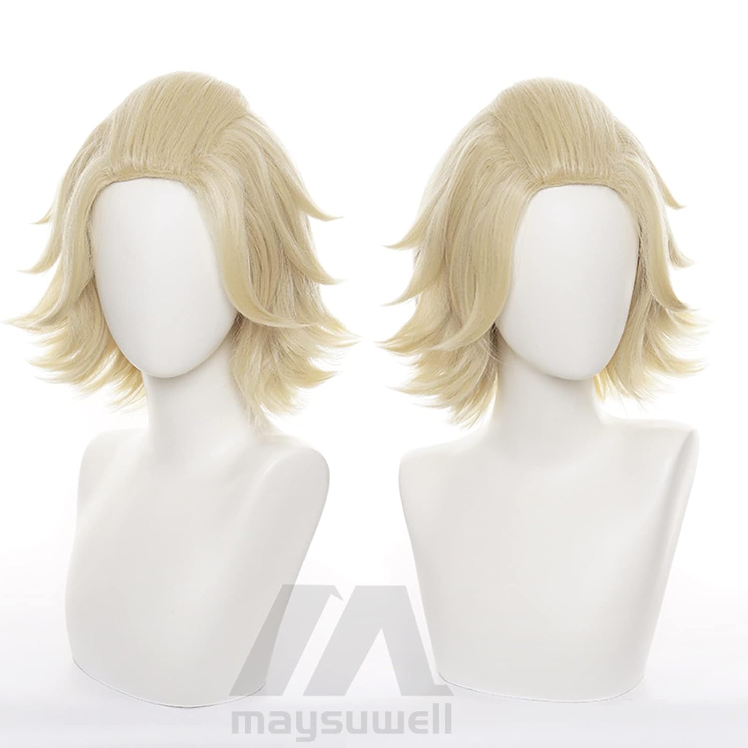 Japanese Anime Golden Short Cosplay Wigs In Tokyo Flipped Out Hair Adult Party Wig Heat-Resistant Synthetic Fiber Halloween,Christmas