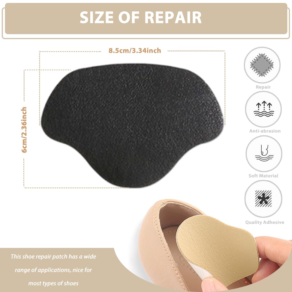 Almohadillas para el Talón - Reparación Autoadhesiva del Tacón del Zapato Reparación de Agujeros de Zapatillas Almohadillas de Reparación de Zapatillas para Mayoría de Tipos de Zapatos