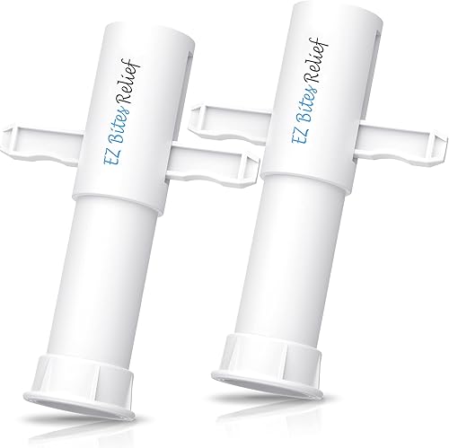 YARKOR Herramienta de succión de picadura de insectos, 2 paquetes, extractor de veneno apto para niños, alivio de picazón, reduce la picazón y la