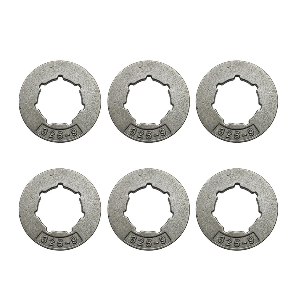 6 Piezas de piñón de Cadena .325-9T, Apto for Motosierra