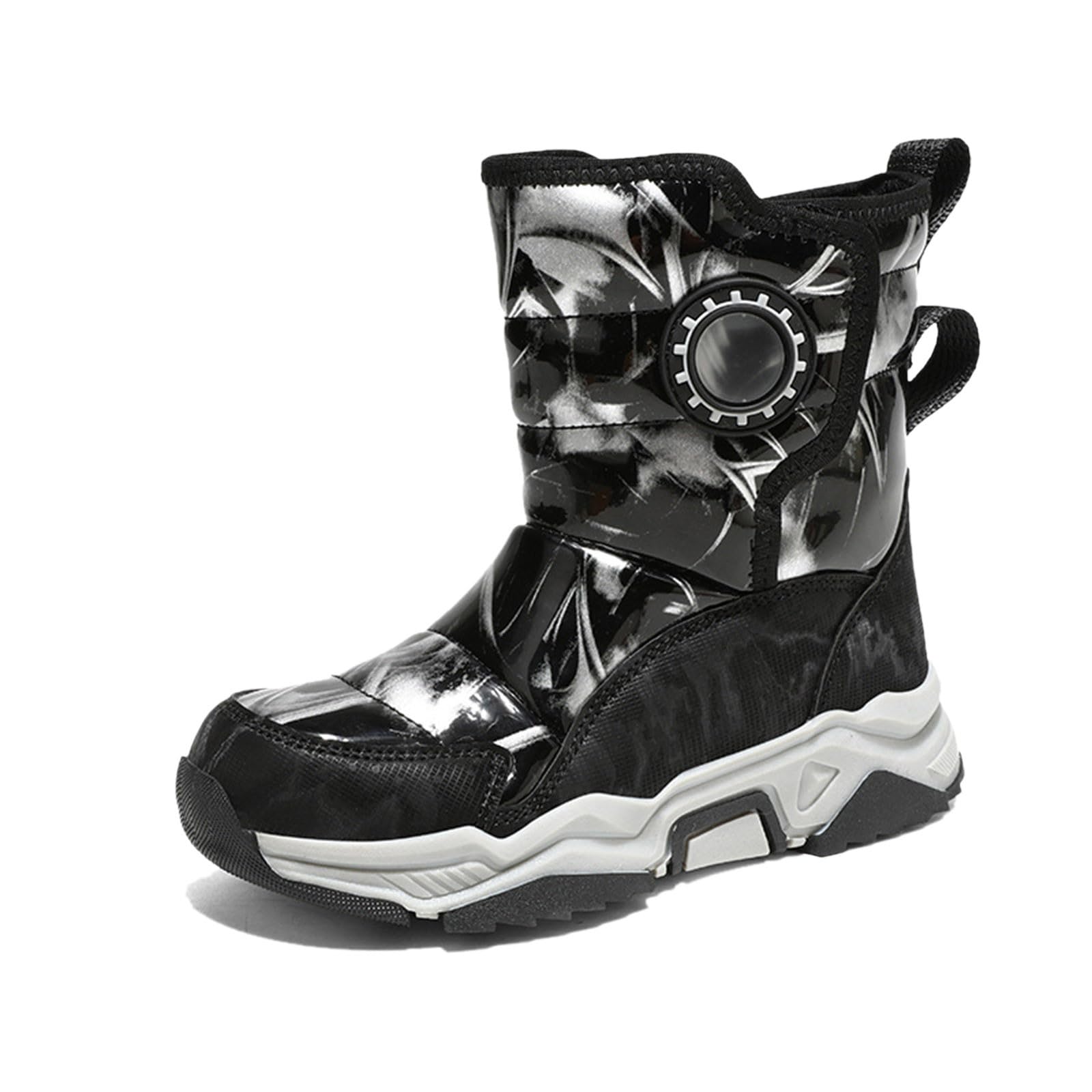 Stivali per Bambini Scarpe Invernali Morbido Scarpe Invernali Allaperto Antiscivolo Boots Bottes de Printemps et d'Automne Fodera in Pile Stivali alla Moda Leggero Antiscivolo