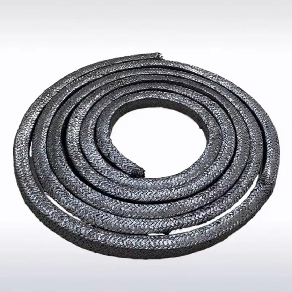 Filo Di Grafite, Asta Di Imballaggio In Grafite 3x3-12x12mm Grafite Espansa Morbida Flessibile Resistente All'usura Resistente Al Calore(3x3mm,2Meter)