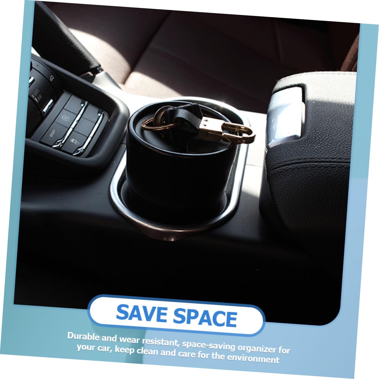 COOLHIYA Car Drink Holder Storage Car Seat Car Storage Cash Holder Organizer Inside The Car