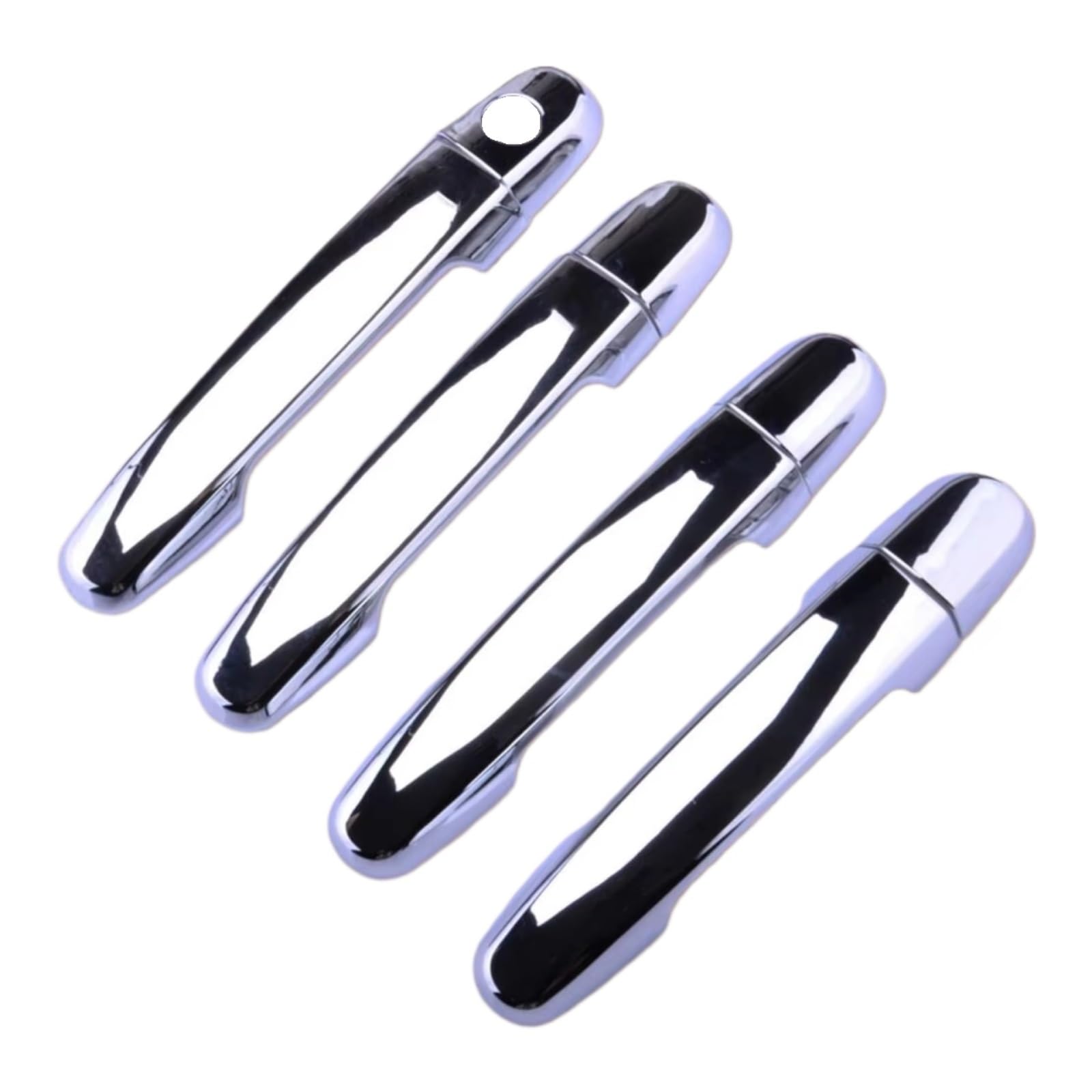 Jjrfvbgt One Color Door Handle Trim Compatible With Toyota For Fortuner 2012 2013 2014 Abs Cover Trim Silver Accessories Car Exterior Door Handle Housing