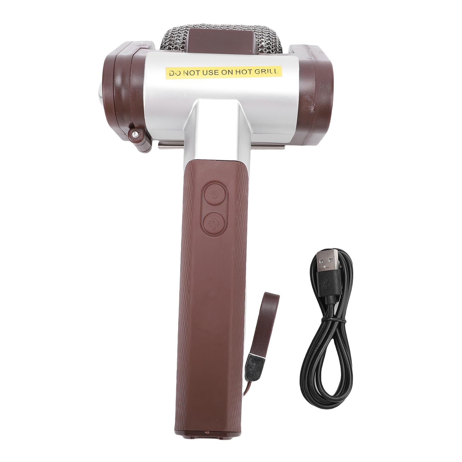 La spazzola per griglia elettrica pulisce efficacemente con la luce LED per gli appassionati di barbecue (Marrón)