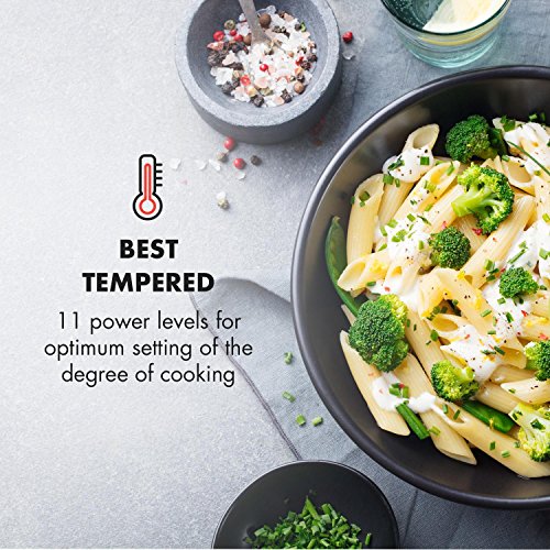 Klarstein Luminance Prime Mikrowellen-Grill-Kombigerät (34 Liter, 1000 Watt Mikrowelle, 1300 Watt Grill, 11 Leistungsstufen, 9 Automatikprogramme, 2 Kombi-Funktionen) silber 5 Klarstein Luminance Prime Mikrowellen-Grill-Kombigerät (34 Liter, 1000 Watt Mikrowelle, 1300 Watt Grill, 11 Leistungsstufen, 9 Automatikprogramme, 2 Kombi-Funktionen) silber