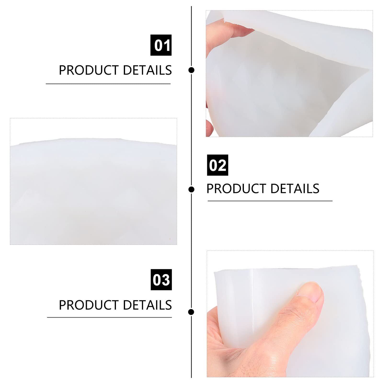 EXCEART Stampo Cilindrico in Silicone per Candele Profumate Stampi per Candele Artigianali Fai da Te Stampo in Silicone Riutilizzabile