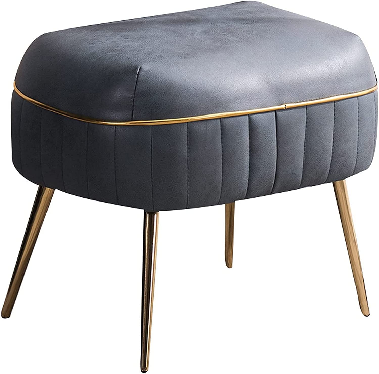 Repose-pieds rembourré doux et compact petit tabouret bas en fer