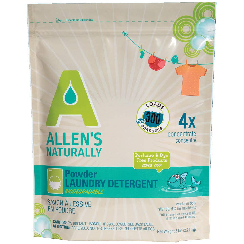 Buy Allen's Naturally Powder Laundry Detergent 5 lb Bag of Eco