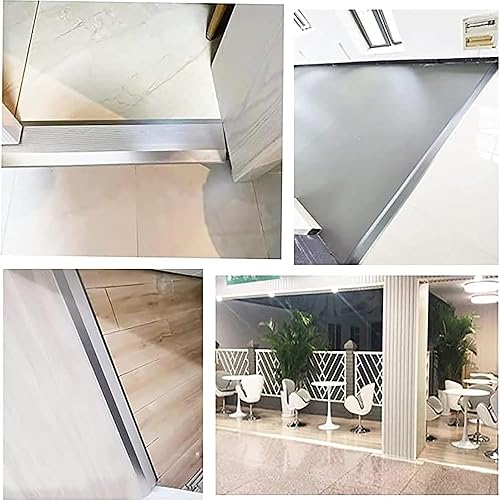 Miniatura 4 de EMENAR Tira de transición de aleación de aluminio de 3 pies para umbral de piso, rampas de umbral de borde de piso, diferencia de altura de 0.6-1.8