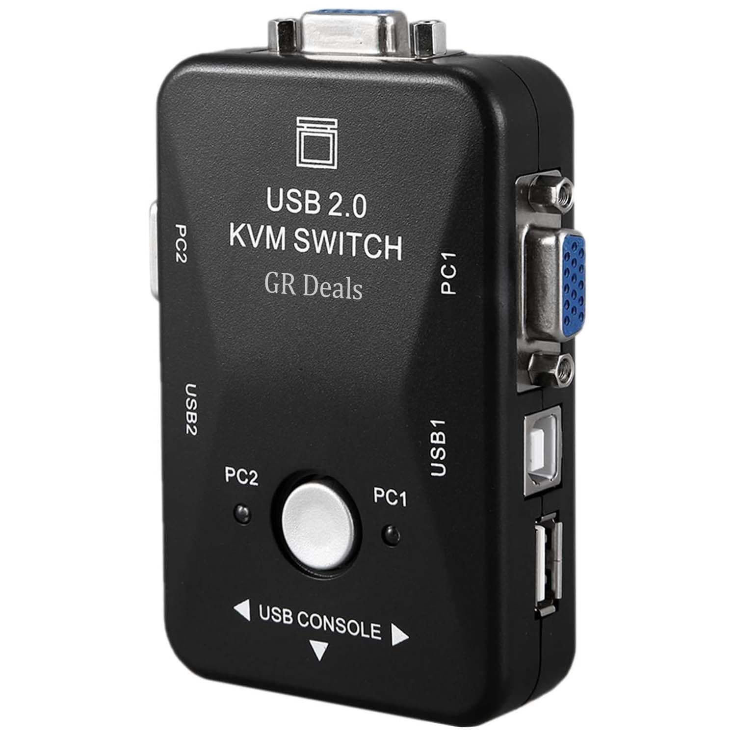 GR Deals KVM Switch USB 2.0 KVM Switch Box to Control up to 2 Computers 2 in 1 Out Switcher USB Keyboard Mouse Sharing Device for Computer, PC, Laptop, Desktop, Monitor, Printer, Keyboard-picture-38
