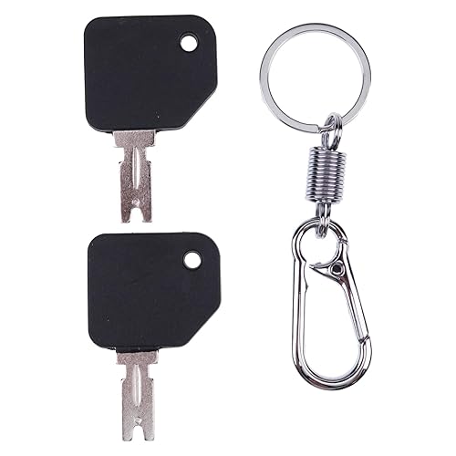 Miniatura 3 de ZTUOAUMA 2 llaves de carretilla elevadora #166 186304 con llavero compatible con Hyster S30XL y más montacargas