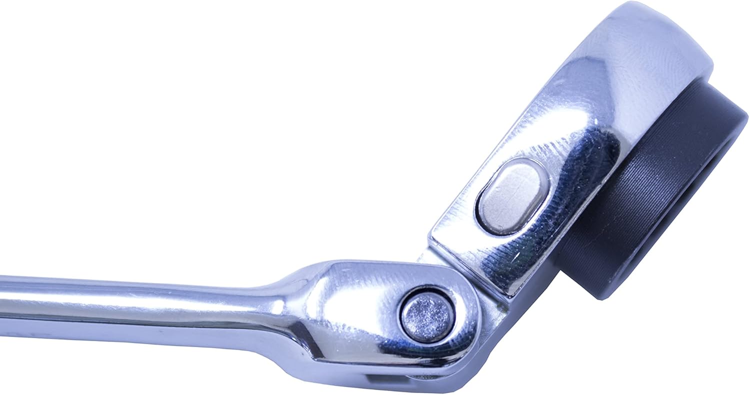 Mountain 13x15mm Double Box Universal Spline Reversible Ratcheting Wrench; 90 Tooth Design, Long, Flexible, Reversible; MTNRM1315