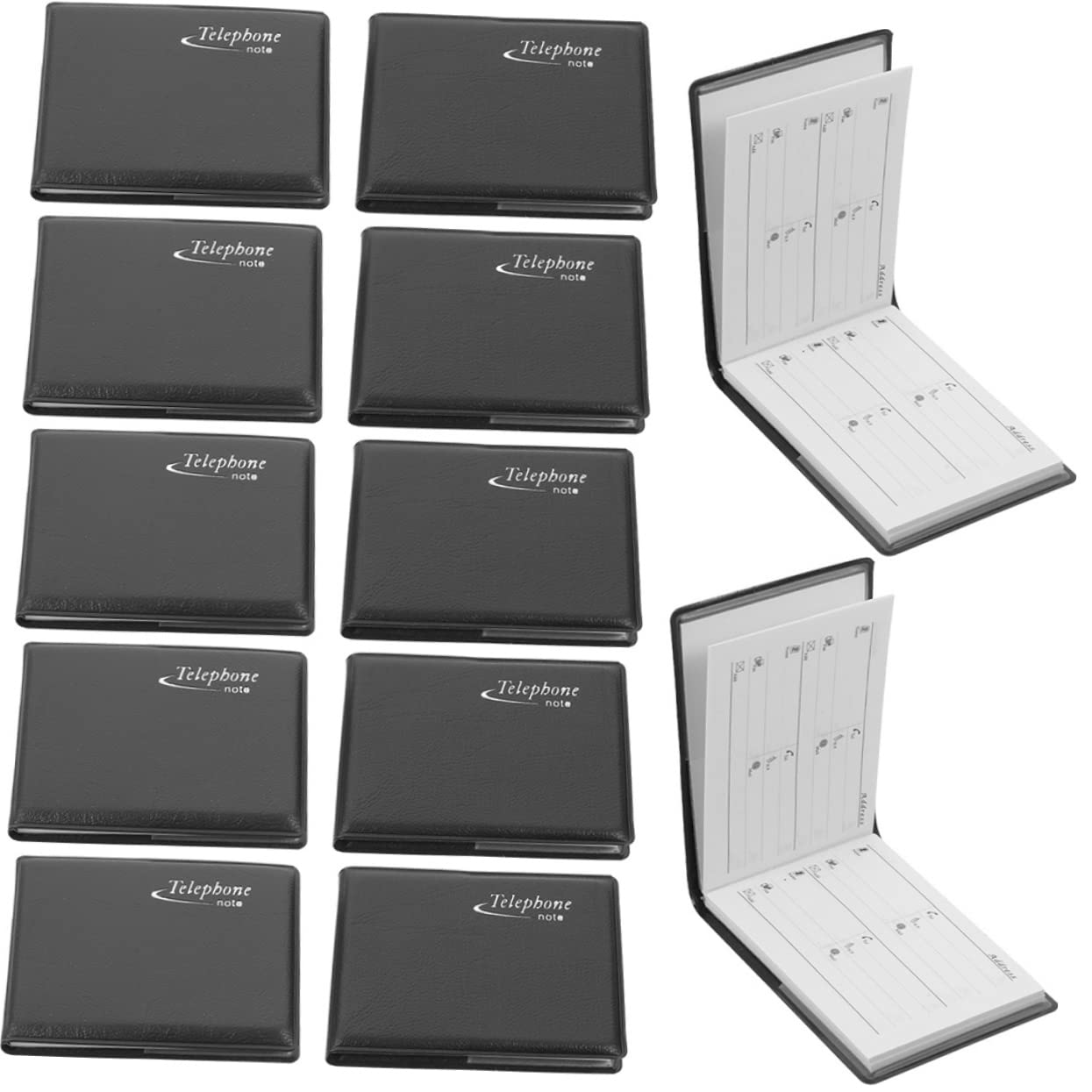 EXCEART Lot de 12 Mini carnet d'adresses - Petit répertoire téléphonique pour Portefeuille