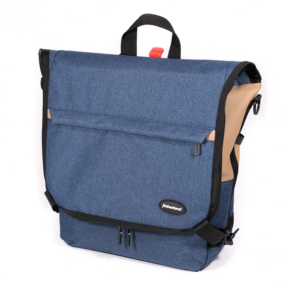Haberland Fahrrad Rucksack/Gepäckträgertasche Sporty blau Klickfix Sport & Freizeit