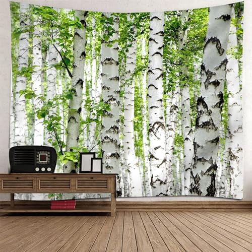 Tapisserie murale peuplier blanc en tissu premium pour décoration épurée