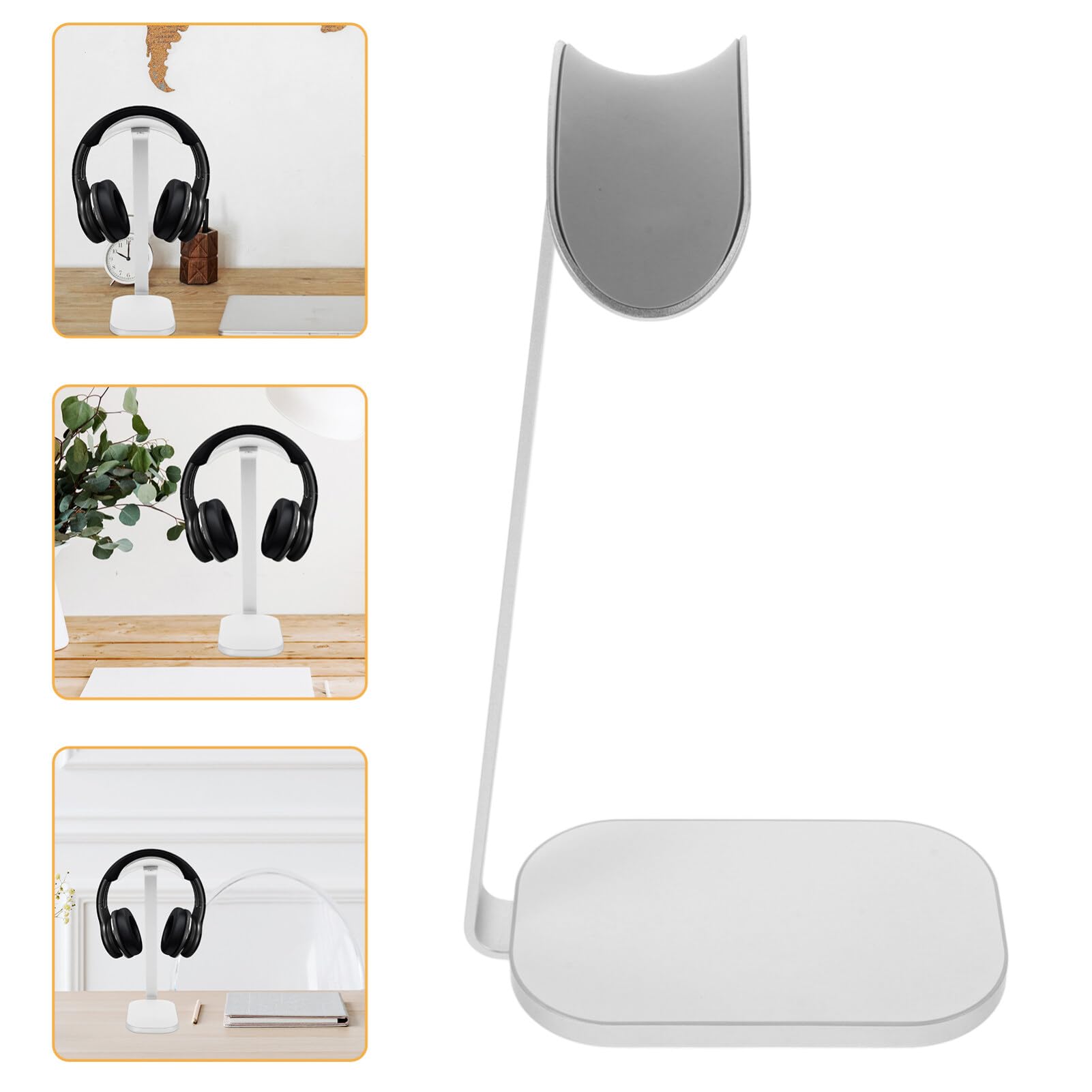 Uonlytech Supporto Per Cuffie Resistente Porta Cuffie Da Scrivania Per Gioco e Ufficio Design Moderno e Stabile Per Cafe e Camera Da Letto