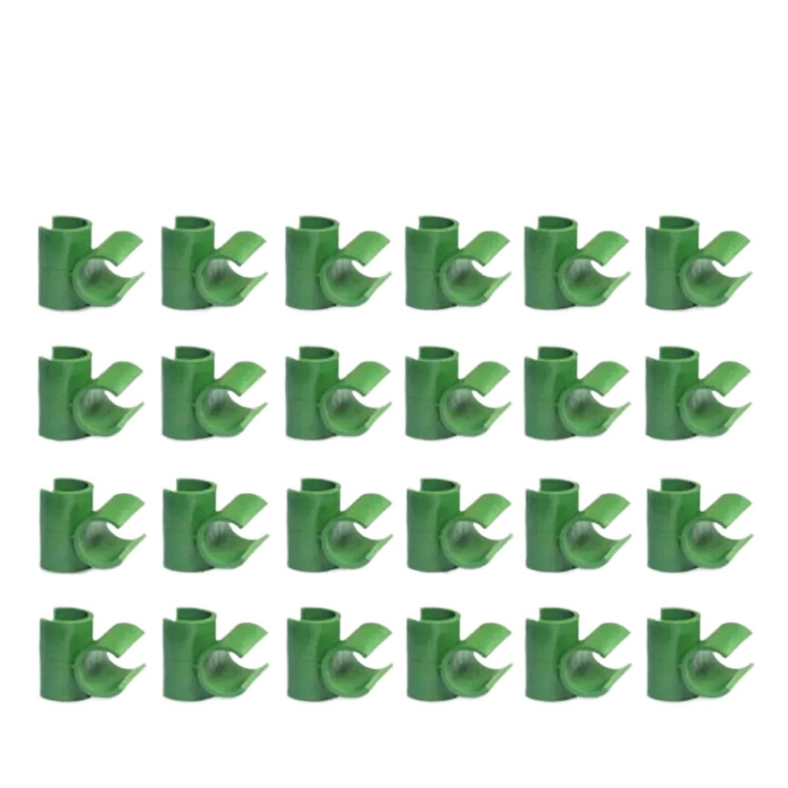 Connecteur tige cadre jardin 11mm | Lot de 50 clips croisés fixes pour treillis