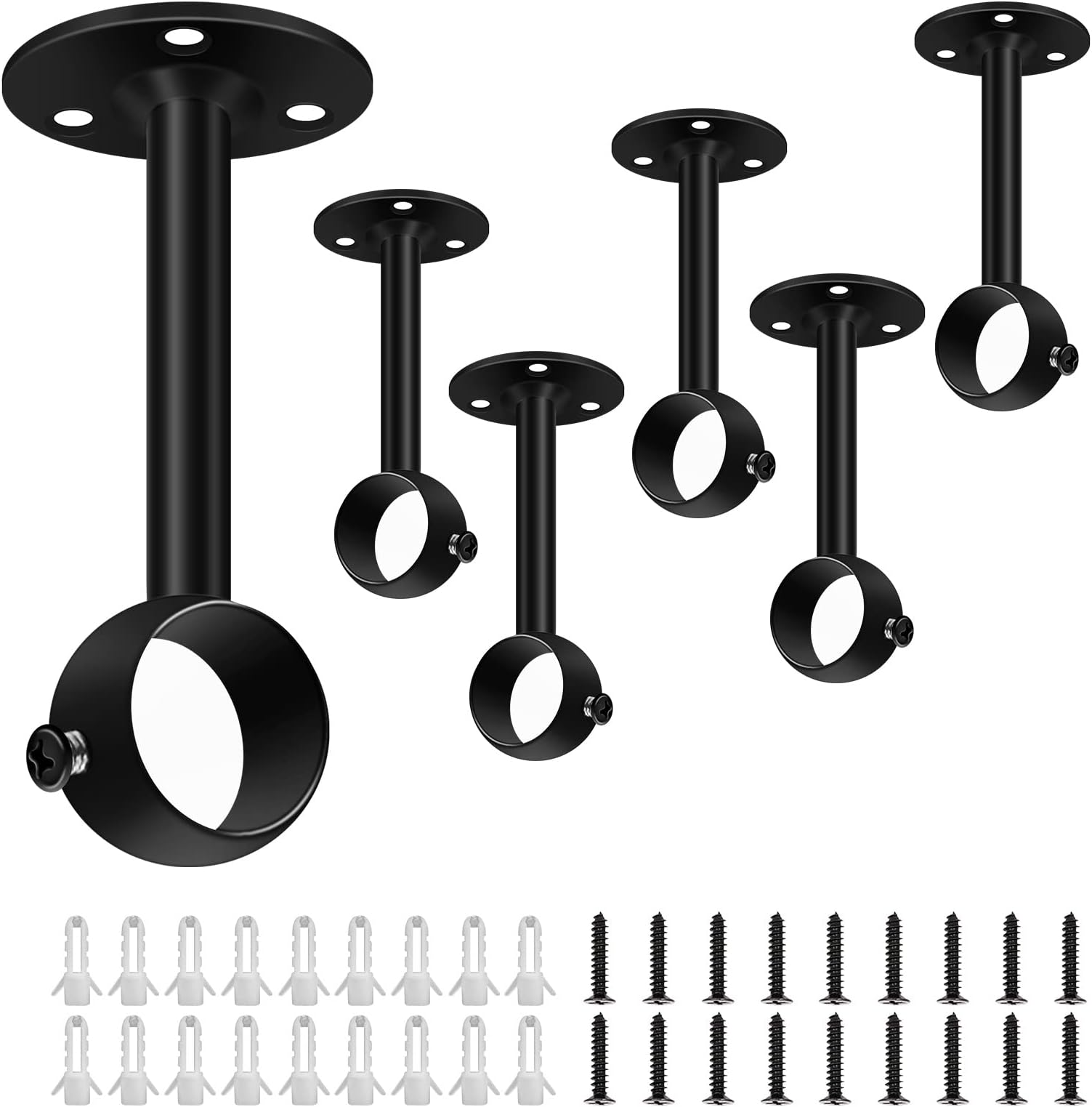 Supports extensibles en acier véritable coloris alu brossé 12cm HOULES