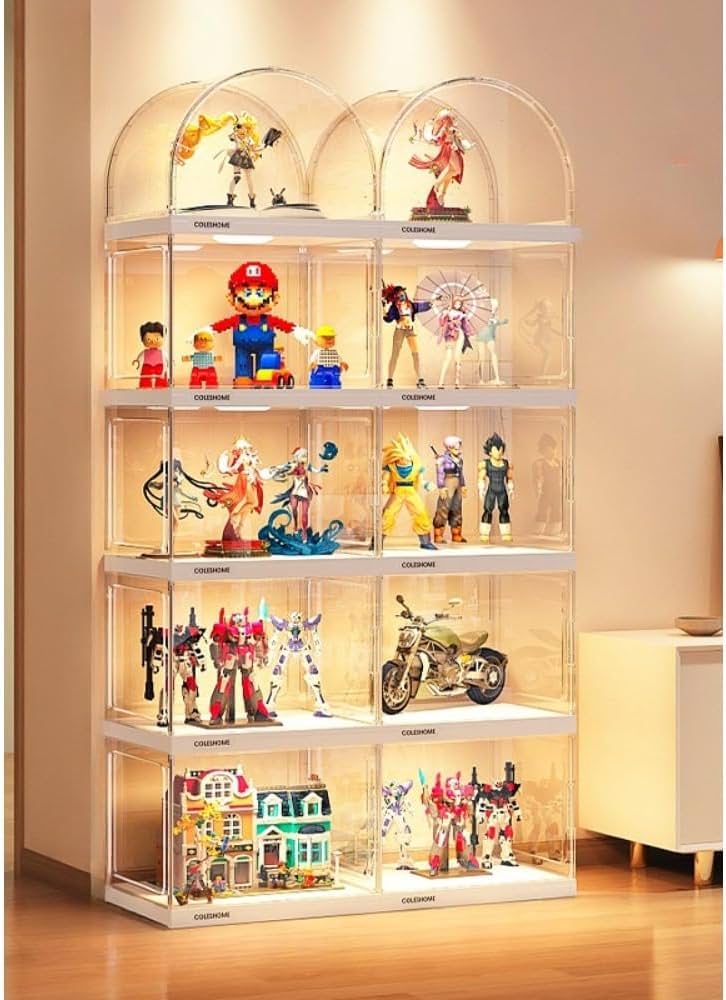 Amazon.co.jp: Kziazoi ディスプレイケース フィギュア 棚 アーチ型天