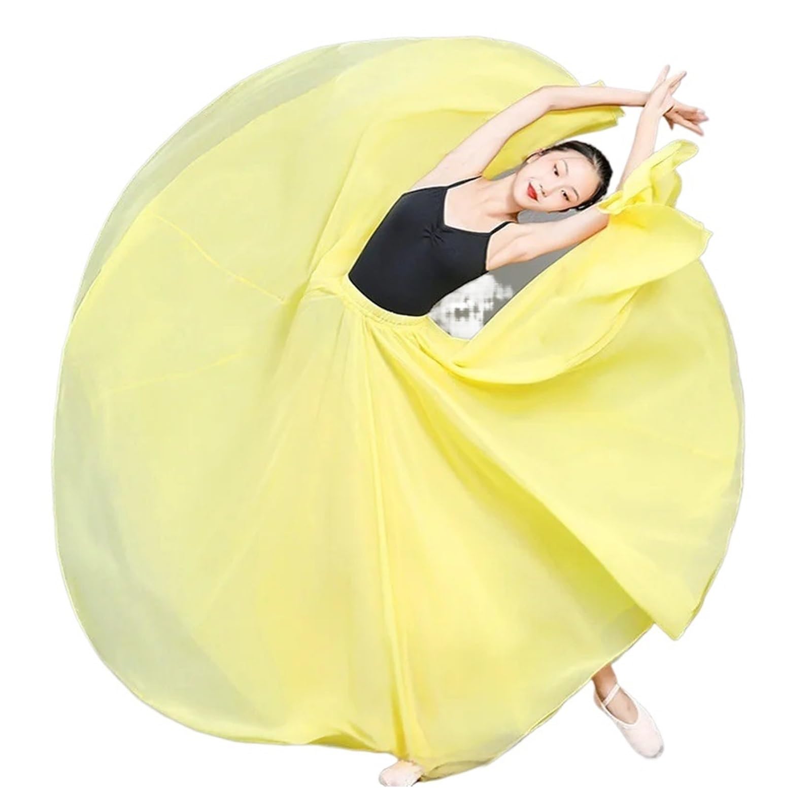 Gonna da ballo for donna in chiffon di poliestere spandex