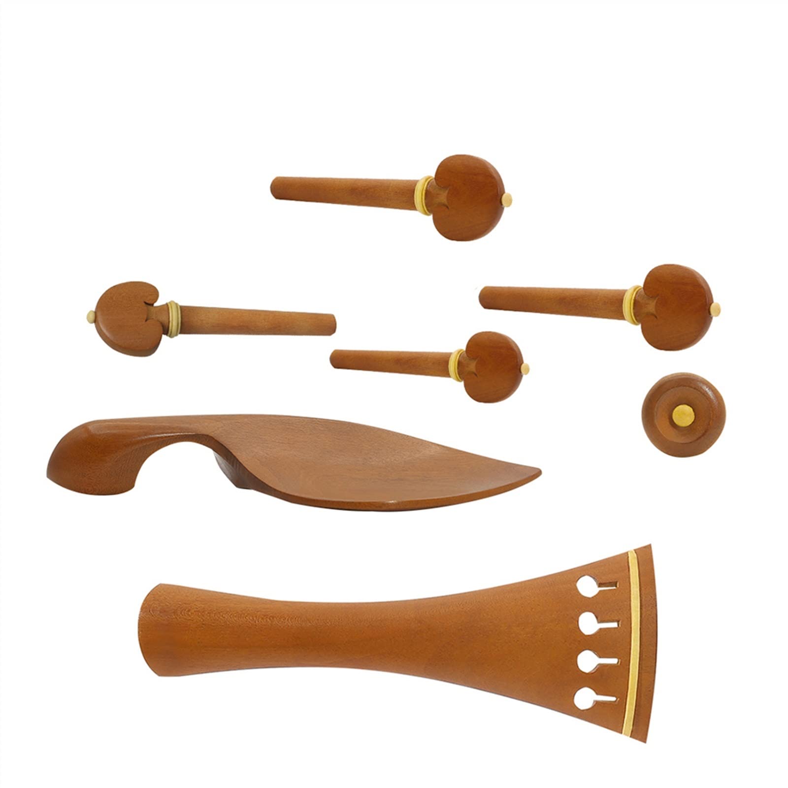 Parti di Violino 4/4 Strumenti Di Accordatura Violino Set, Corda Violino Pioli Coda Chiodo Spalla Resto Giuggiola Accessori Per Strumenti Musicali accessori per violino